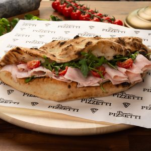 Panuozzo Mozzarella și Prosciuto cotto - Panuozzo Mozzarella e Prosciutto Cotto